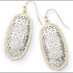 Kendra Scott Elle silver filigree earring